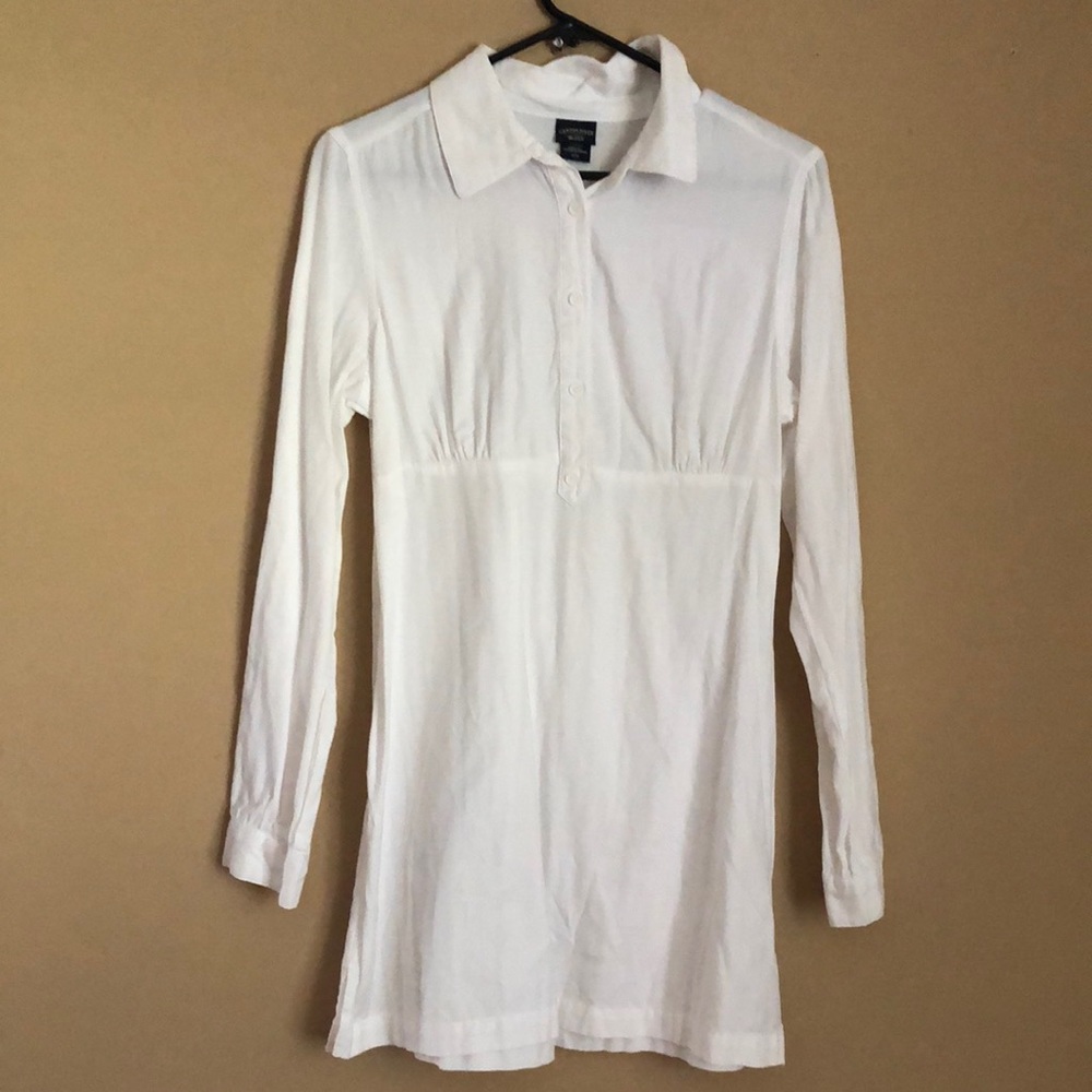 White Flowy Tunic
